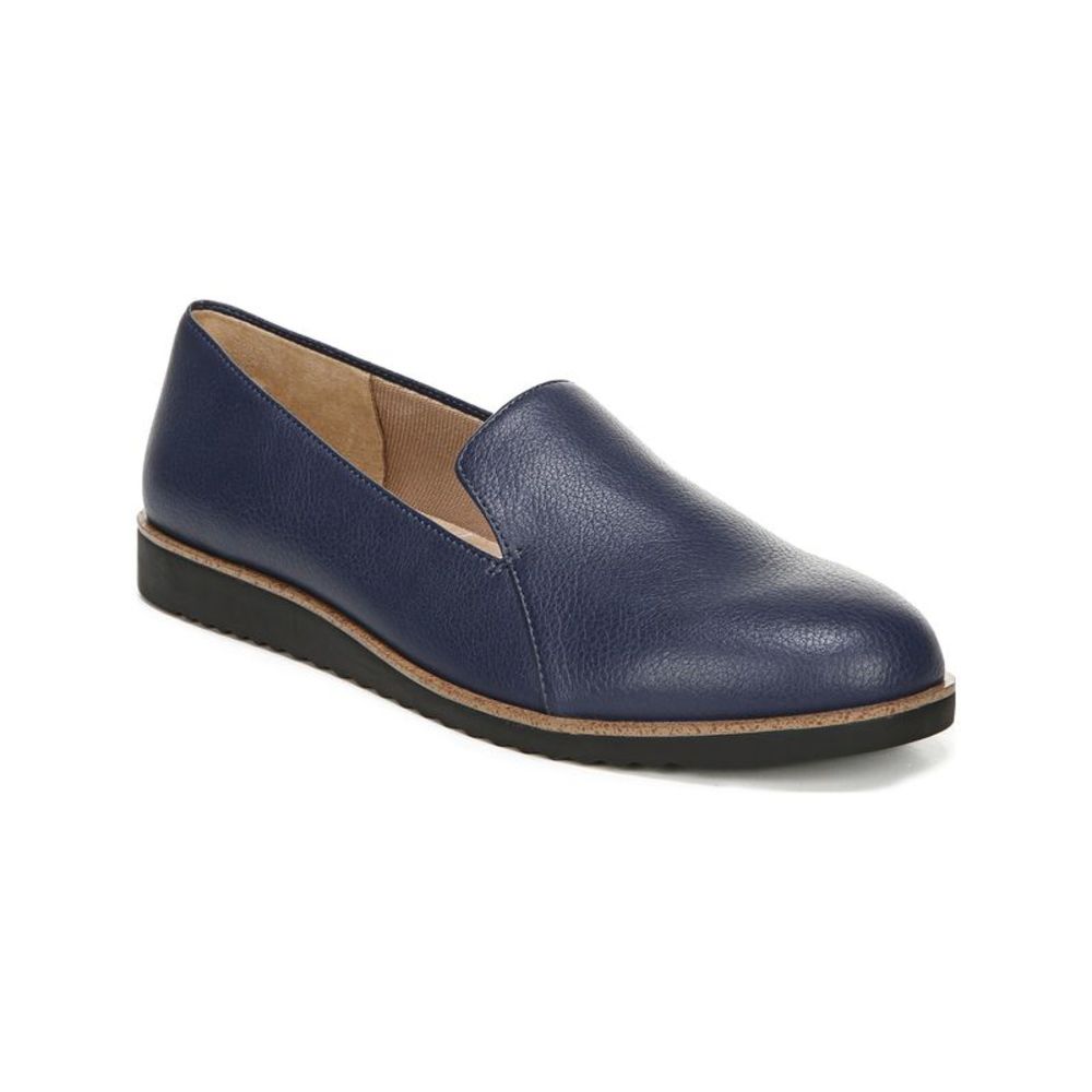 LIFE STRIDE Womens Navy Comfort Zendaya Round Toe Slip On Loafers 8.5 M